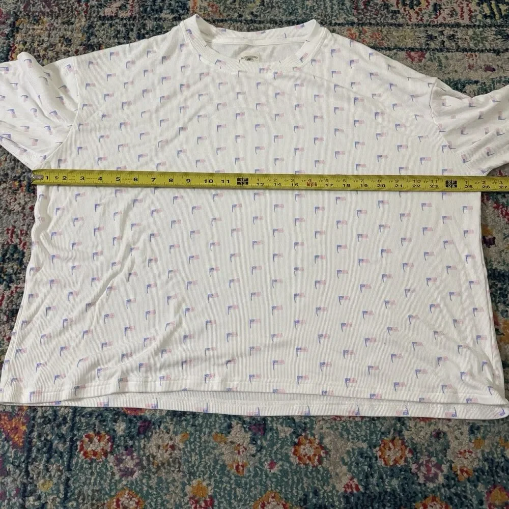 Sunkissed Coconut American Flag waffle-knit lounge set Size S/M